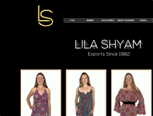 Tablet Screenshot of lilashyam.com